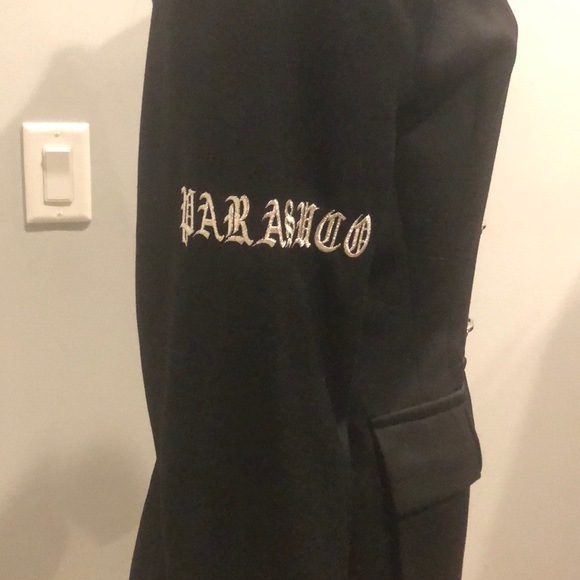 SOLD Vintage black military style jacket - Picture 4 of 6